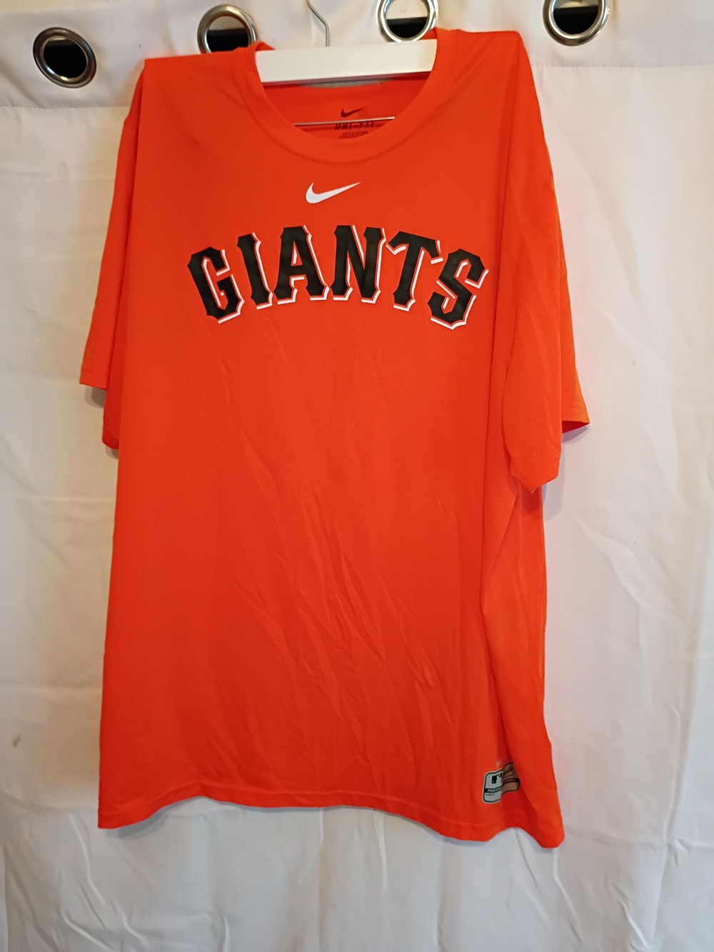 Men's Nike Orange Giants Dri-FIT Performance Tee Size Xl